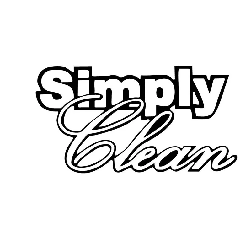 16*8,5 см simply Clean для катания на сноуборде окно бампер виниловая переводная наклейка, имиджевый наклейки