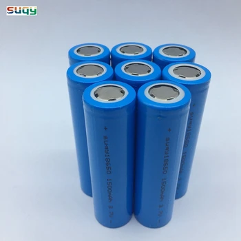 

suqy 8pcs New Original INR18650-1500mAh 3.7V 18650 lithium Rechargeable Battery Accumulator for Flashlight Batteries wholesale