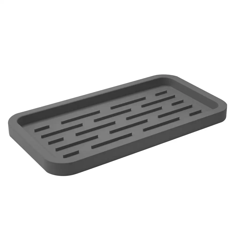 Food Grade Silicone Drain Pan Sponge Brush Soap Dispenser Scrubber Fruit Kitchen Sink Storage Tray Holder | Дом и сад