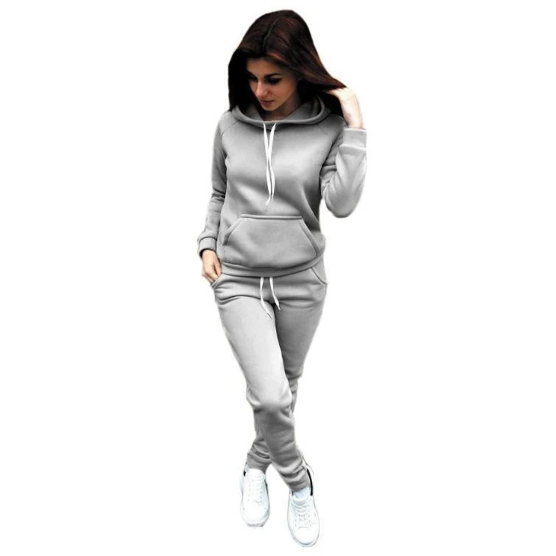 Women's Tracksuit Sweatshirt Sets Hoodies+Jogging Pants 2 Piece Set Winter Jogger Sports Suit Female Pullover Fashion Clothing