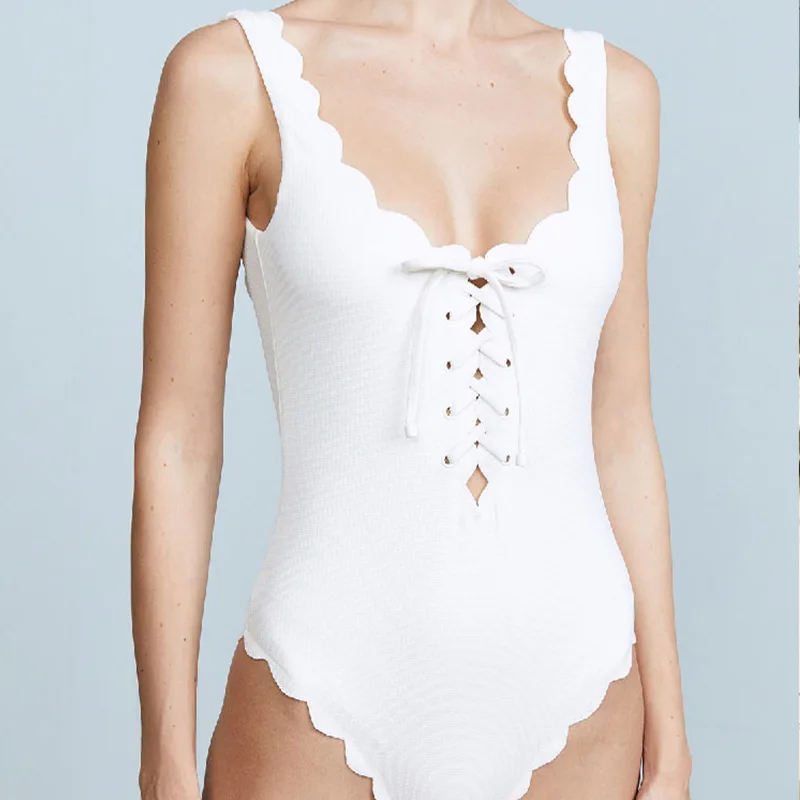 

Bathing Suit Women's One-piece Sexy Triangle Small Bust Gathering Spa Resort Conservative Cover Meat Slimming Slim Fit South Kor