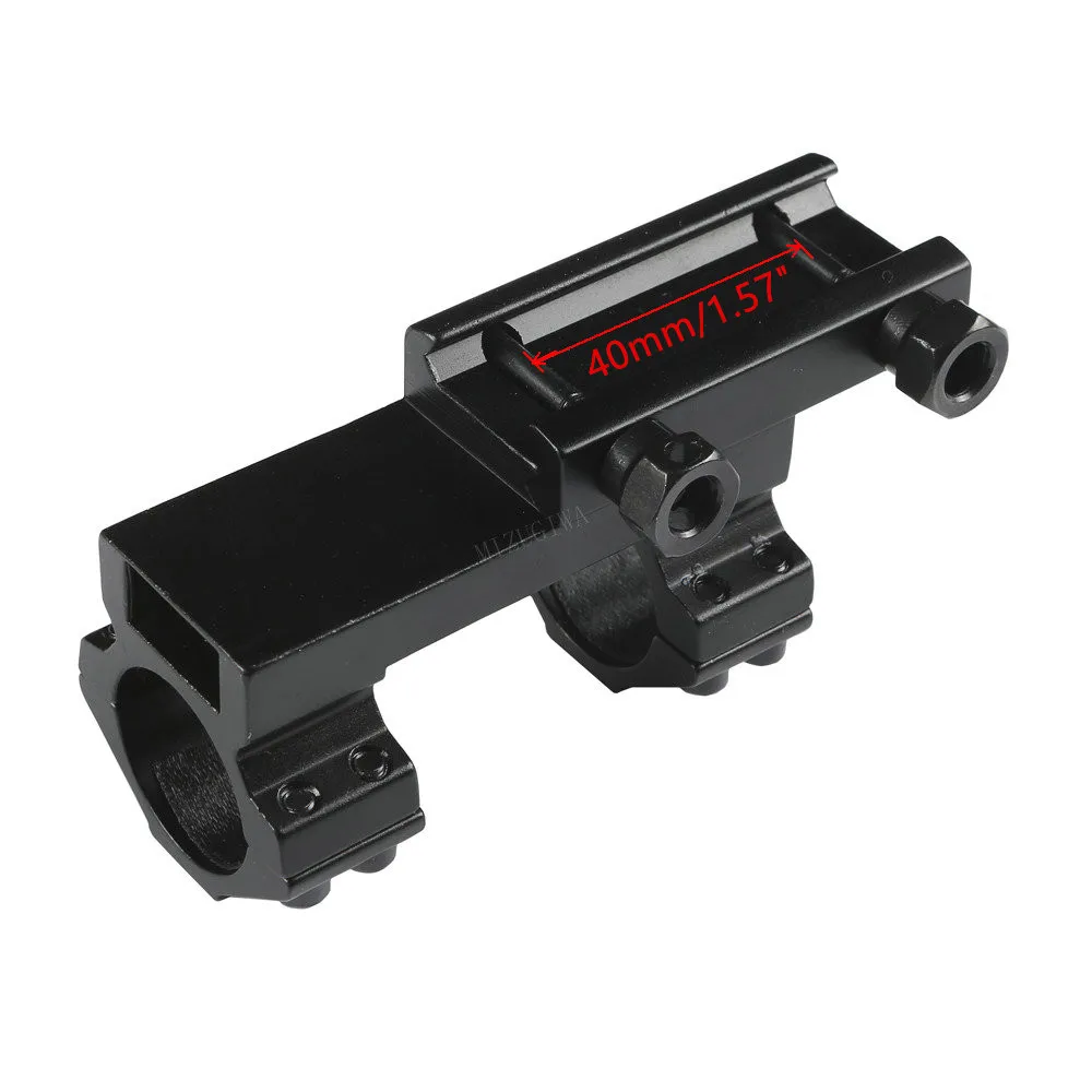 Tactical Extended Mount Bi-direction Integral Offset Mount 25.4mm 1" Ring Dovetail 11mm / 20mm Picatinny Rail Weaver Flat Top