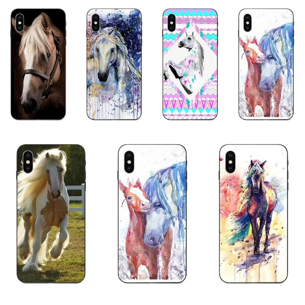 

Watercolor Horse Running Horse For Huawei nova 2 2S 3i 4 4e 5i Y3 Y5 II Y6 Y7 Y9 Lite Plus Prime Pro 2017 2018 2019