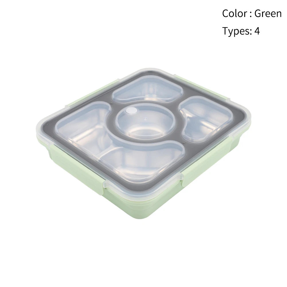 

Lunch Box Set Outdoor Multi Compartments Portable Fruit Stainless Steel Adults Kids With Tableware Office Food Thermal Container