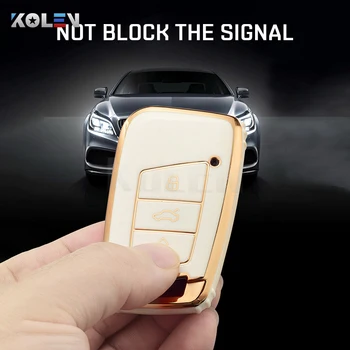 TPU Car Remote Key Case Cover Shell Fob per VW Volkswagen Passat B8 Tiguan Magotan Golf per Skoda Kodiaq Superb A7 accessori - TPU Car Remote Key Case Cover Shell Fob per VW Volkswagen Passat B8 Tiguan Magotan