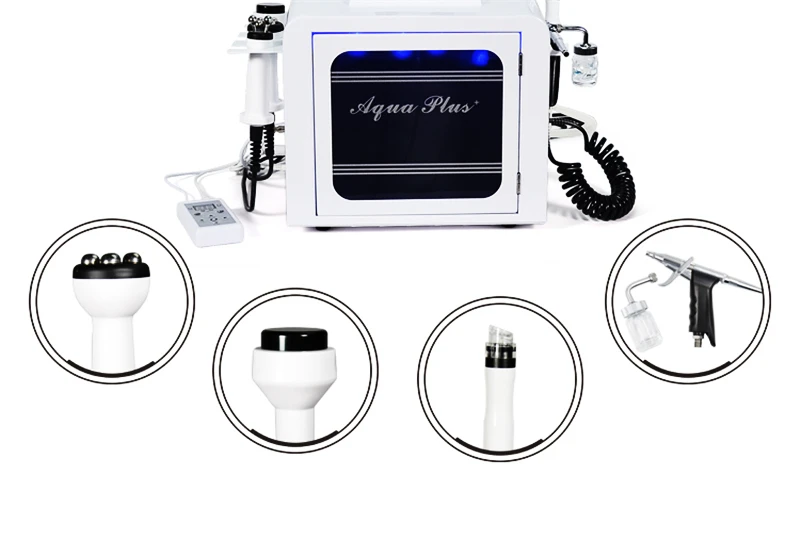 Оборудование для красоты 6 в 1 Гидро Вода и кислородная струя пилинг машина красоты для ухода за кожей глубокая очистка кислорода лица