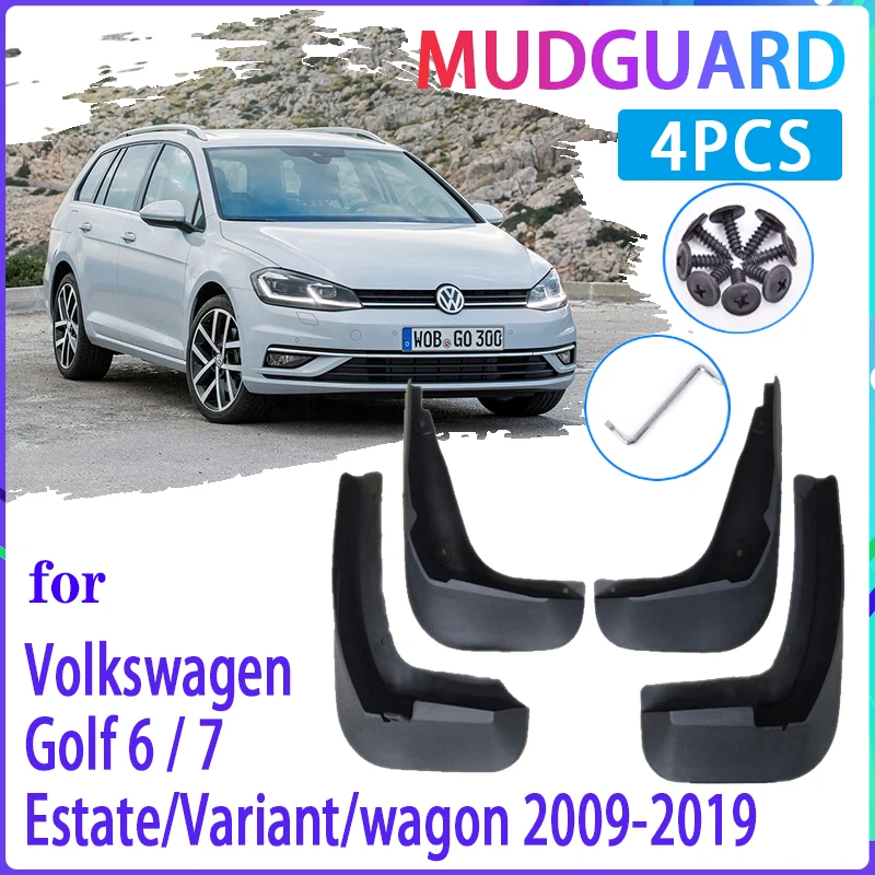 4 шт. Автомобильные Брызговики для VW Golf 6 7 MK6 MK7 2009 ~ 2019 | Автомобили и мотоциклы