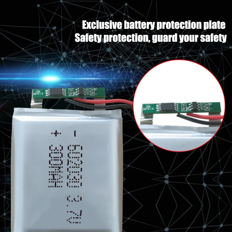 3.7V 300mAh Li-ion Battery 602030 Lithium Polymer Rechargeable Battery for MP3 MP4 bluetooth speaker GPS walkie-talkie razor rechargeable lithium batteries