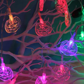 

Halloween Pumpkin Lights Decorative Lights Color Halloween Decorations 1.5M/2.5M led string lights Christmas Party Decoration