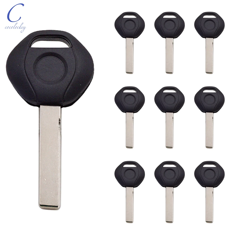 Cocolockey Transponder Key Shell Fob Case No Chip Fit For BMW 3 5 7 Z3 Series E36 E34 E38 E39 HU92 Uncut Blade 10pcs/lot