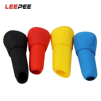 

LEEPEE Interior Decoration Silicone Gear Shift Collars Universal Handbrake Grips Gear head Shift knob Cover Car-styling