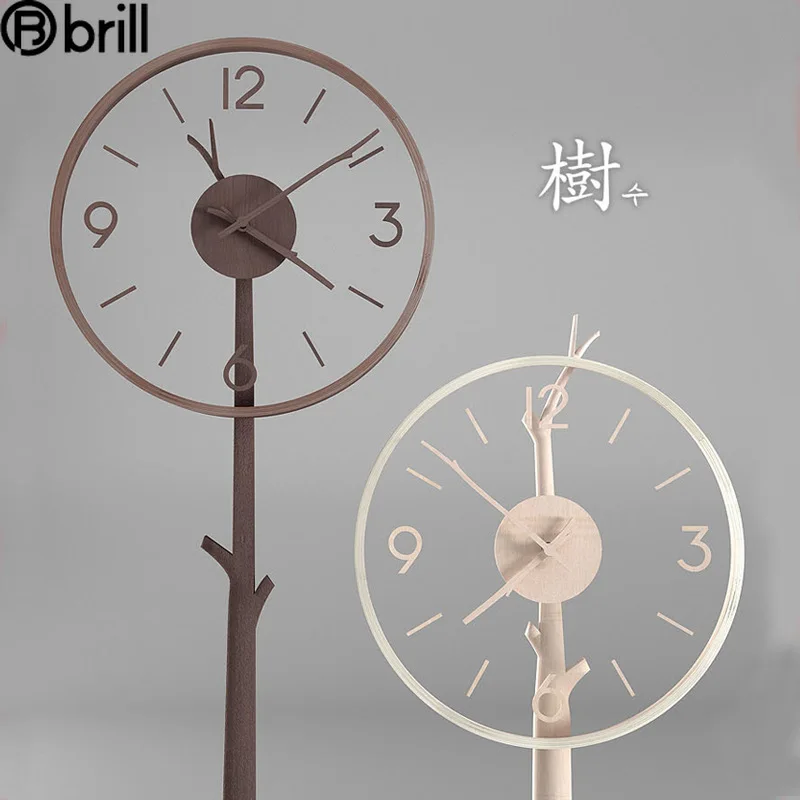 

Деревянные простые настенные часы в скандинавском стиле, бесшумные украшения для гостиной, настенные часы, домашний декор, модные креативные настенные часы, часы