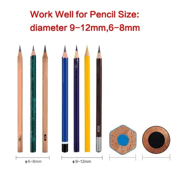 

Unique 2 Compact Holes Art Sketch Electric Pencil Sharpener School Stationery Automatic Pencil Sharpener Office Accessories
