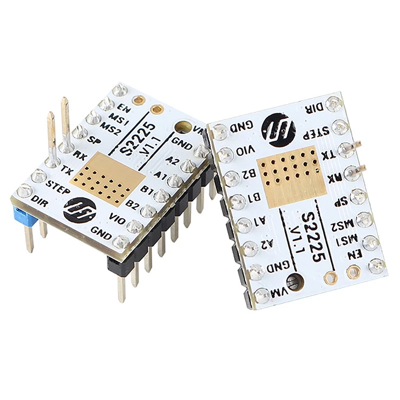TMC2225 V1.1 драйвер двигателя Stepsticks бесшумный драйвер 256 микрошаги ток 2A пик UART заменить TMC2208 TMC2209 для SKR TMC2225