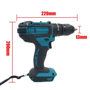 

1500RPM 25-90N.m Torque 3In1 For Makita 18-21V Electric Cordless Impact Drill 13mm Rechargable Electric Screwdriver Impact Drill
