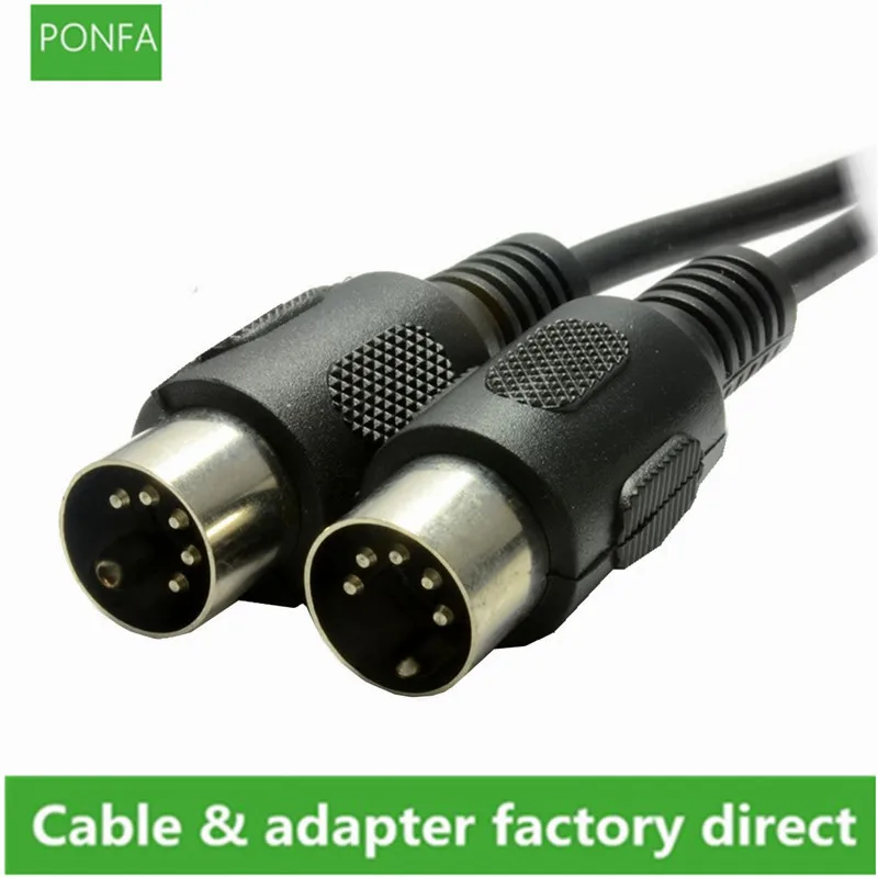Кабель Папа-папа MIDI DIN 5PIN 5-контактный разъем на Удлинительный аудиокабель din-5pin