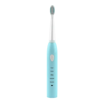 

Bb201 Electric Toothbrush Rechargeable Ultrasonic 5 Way Mode Oral Cleaning Toothbrush For Adult Children Waterproof Light Blue