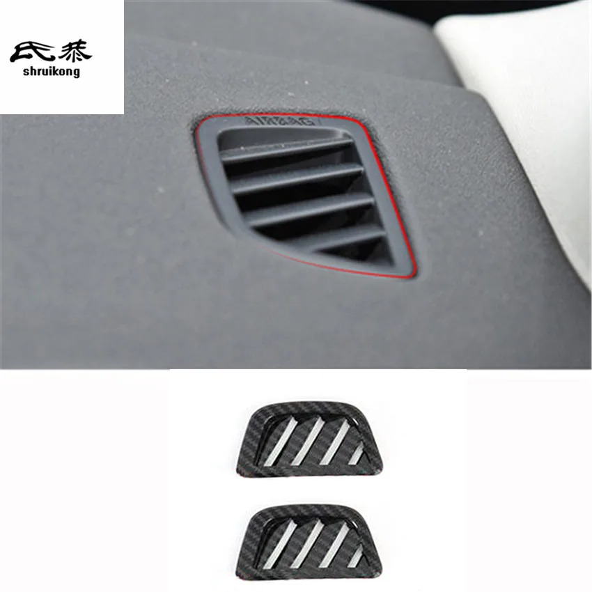 

2pcs/lot ABS carbon fiber grain High position air conditioning outlet cover for 2019 2020 Land Rover Range Rover Evoque L551