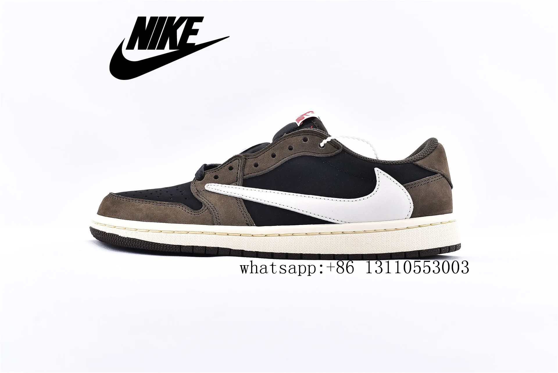 Air Jordan 1 x AJ1 низкая Баскетбольная обувь Трэвиса Скотта - Цвет: AJ3857 004