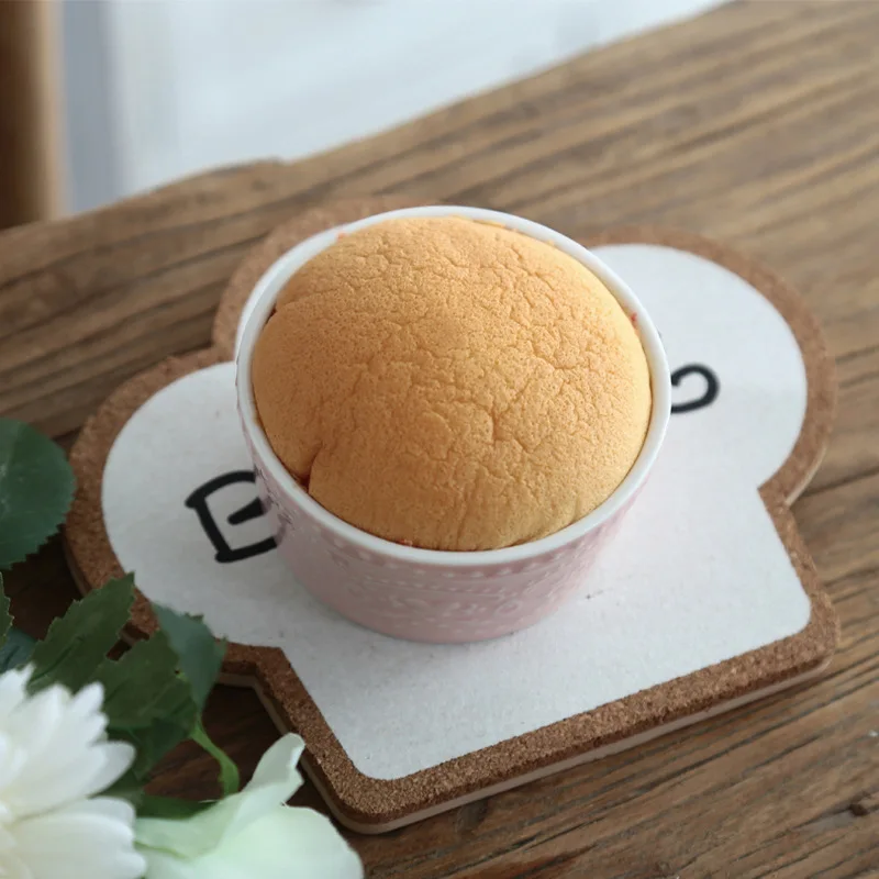 Ceramic creative bowl double skin milk dessert bowl cute pudding cup steamed cake bowl oven mould baking cup