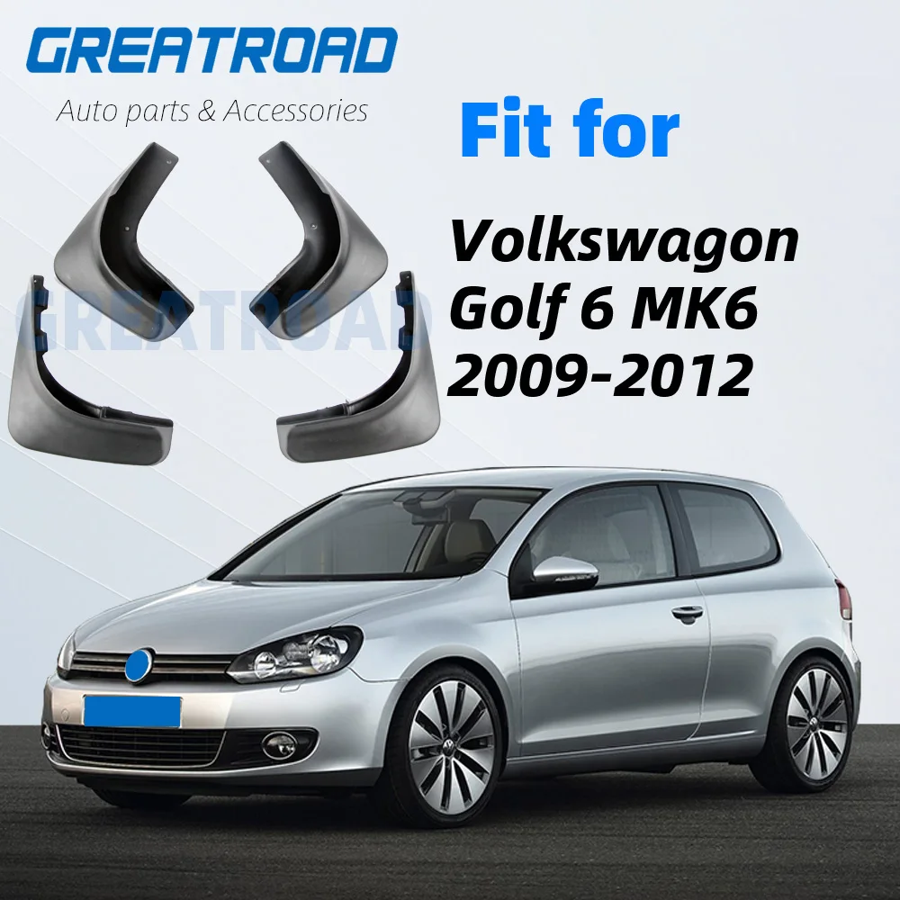 Брызговики для Volkswagen VW Golf 6 Mk6 2009 2010 2011 2012 комплект литые брызговики передние и