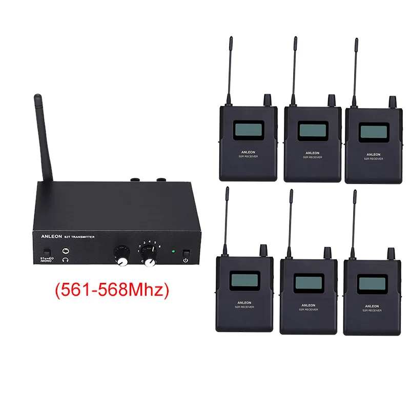 Для ANLEON S2 UHF стерео беспроводной монитор системы 670-680 МГц 100-240 В Профессиональный цифровой сценический монитор в уши