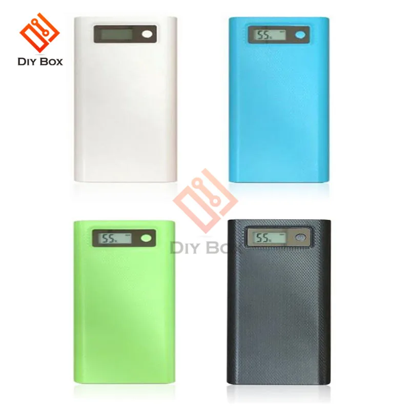 

Portable 8x18650 Battery Box Power Bank Charger Dual USB LCD Digital Display Weldless Power Bank Charger Case DIY