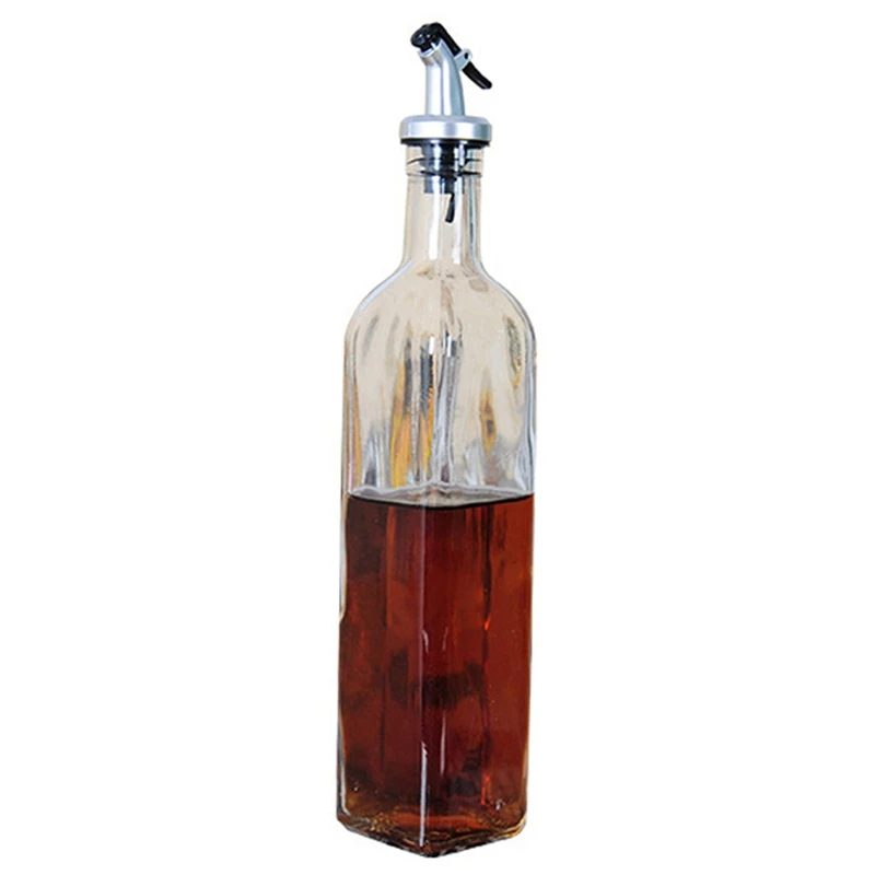 500ml Дозатор для бутылок для приготовления приправ, бутылка для соуса, стеклянная бутылка для хранения масла и уксуса, Креативные кухонные инструменты, аксессуары - Цвет: 500ml