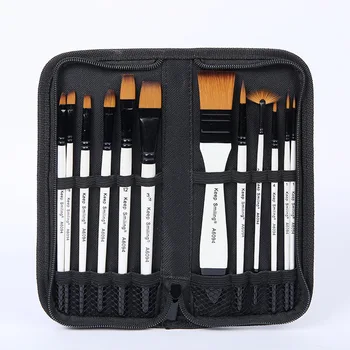 

Cross Border Special Supply of High-quality 12 Pearl Light White Nylon Brush Set Watercolor Acrylic Oil Painting Brush Wholesale