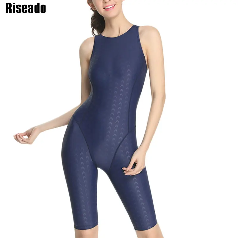 Training Swimwear Swimming-Suits Competitive Riseado Sport Women Boyleg for One-Piece
