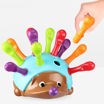 

Hedgehog Infant Educational Training Puzzle Children Fine Motion Hand-Eye Coordination Fight Inserted Toy