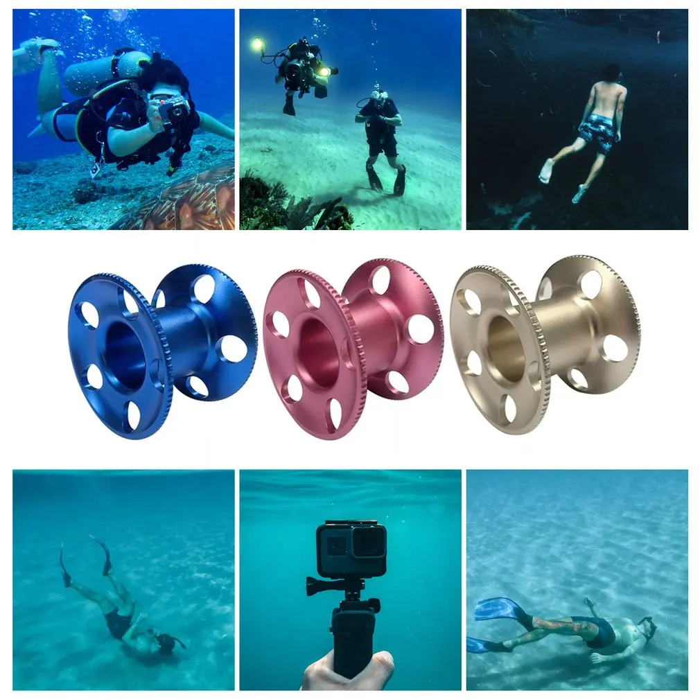 1 предмет Дайвинг Finger Spool пустой катушка подводное оборудование технические крушение погружения Алюминий вспомогательных приспособлений для фотосъемки