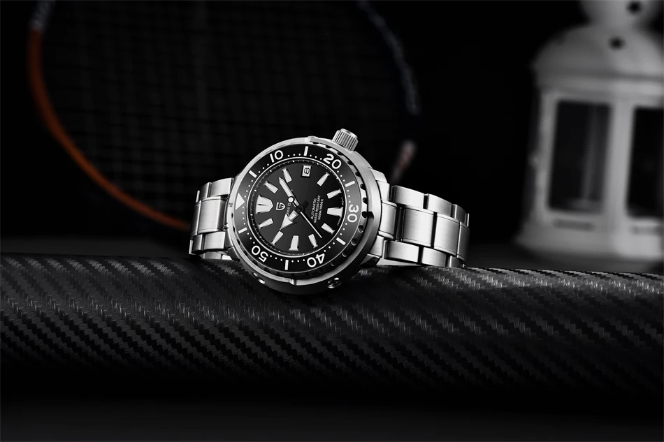 PAGANI DESIGN New 45MM Tuna Diving Wristwatch Men's 300M Waterproof Mechanical Automatic Watches Ceramic Bezel Relogio Masculino