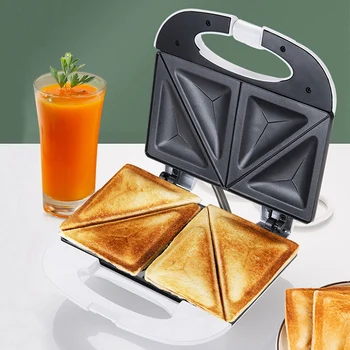 

750W Home Automatic Double Heating Toaster Breakfast Sandwich Toaster Toastie Maker US Plug