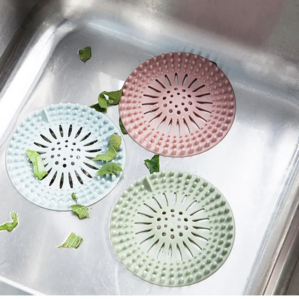 Floor Drain Bathtub Anti-Blocker Hair Cleaning Collector Anti-Blocking Strainer Residue Stopper Kitchen Bathroom Tools