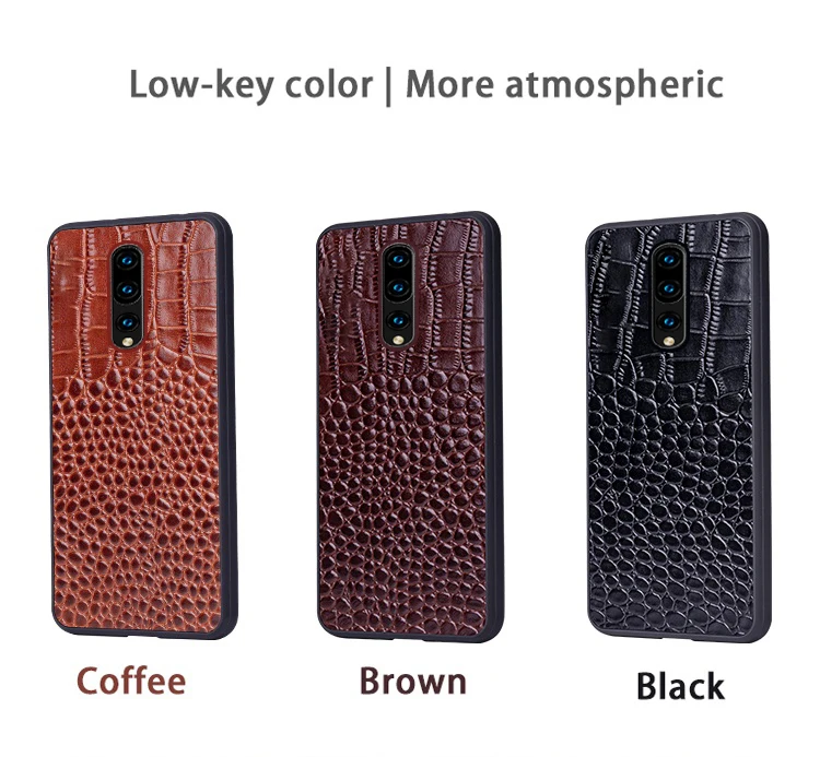 Чехол для телефона для Oneplus 7 7T Pro 6 6T Capas из воловьей кожи с крокодиловой текстурой мягкий чехол из ТПУ