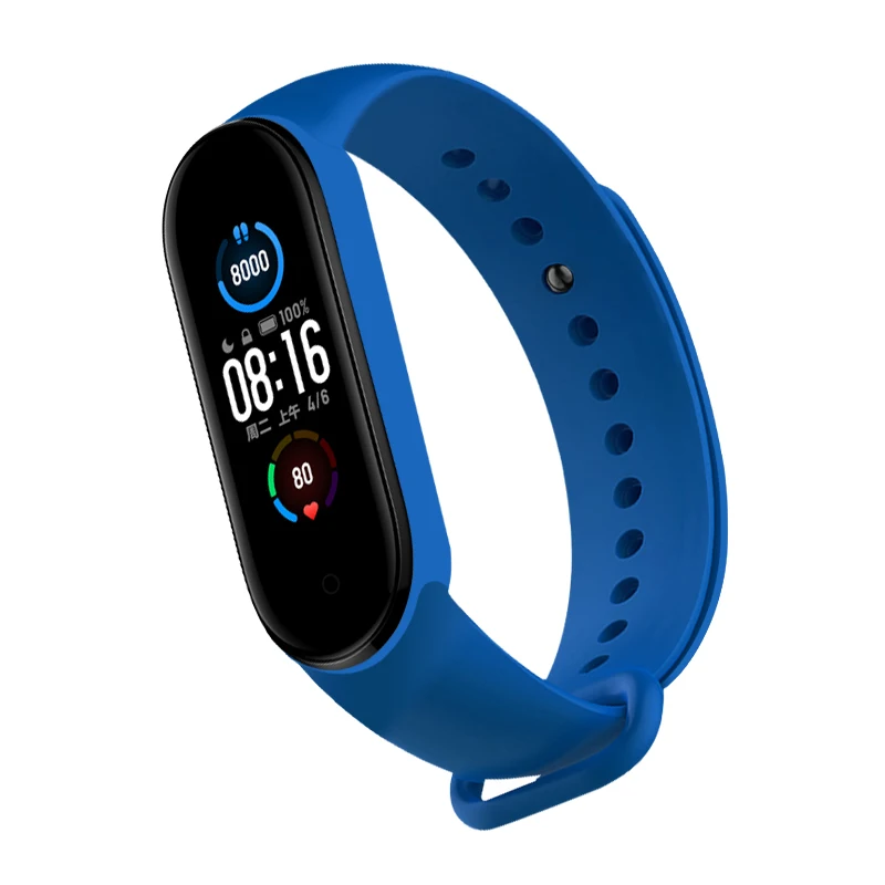 Strap For Xiaomi Mi Band 6 5 4 3 Silicone Bracelet Sport Wrist Replacement Strap Soft For Mi Band 5 4 3 6 Wristband Accessories