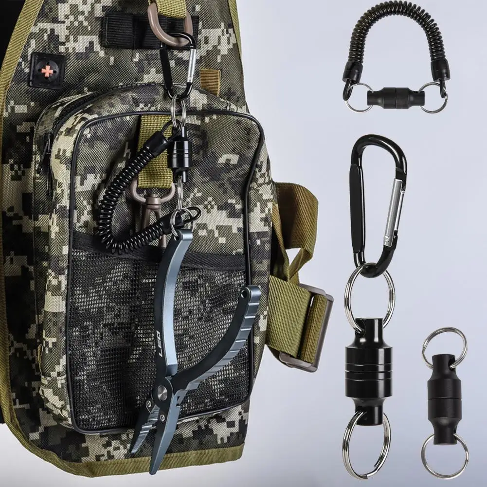 Уличный Магнитный выдвижной держатель для ловли рыбы нахлыстом подвесная Пряжка