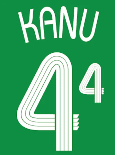 4 KANU 2006 Nameset#10 OKOCHA#4 KANU печать тепловой печати футбольная нашивка значок - Цвет: 4 KANU
