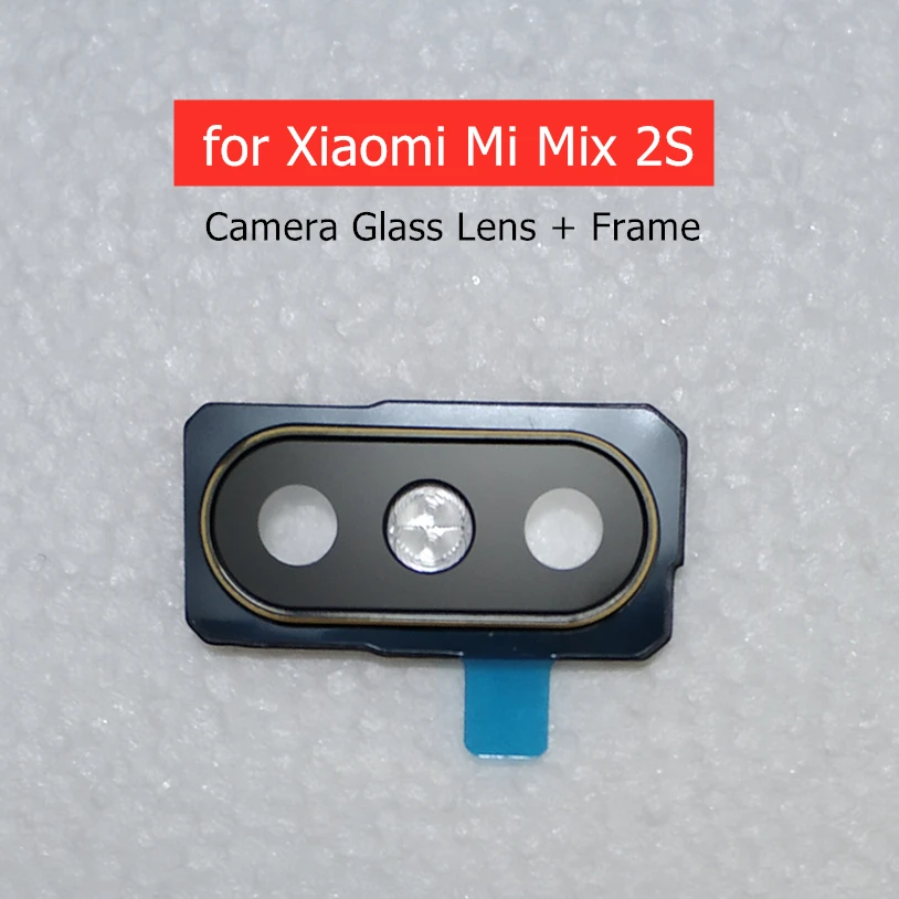 Для Xiaomi Mi Mix 2S камера стеклянная рамка объектива задняя камера стеклянная рамка объектива Держатель запасные части