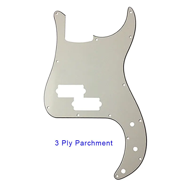 3 Ply parchment Гитарные части, электрогитара на заказ, накладки для 13 винты для отверстий, США/Мексика, стандарт Fd, P бас-гитара, накладки для царапин - Цвет: 3 Ply parchment