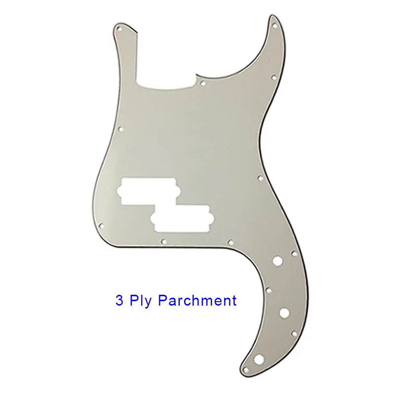 Гитарные части, электрогитара на заказ, накладки для 13 винты для отверстий, США/Мексика, стандарт Fd, P бас-гитара, накладки для царапин - Цвет: 3 Ply parchment