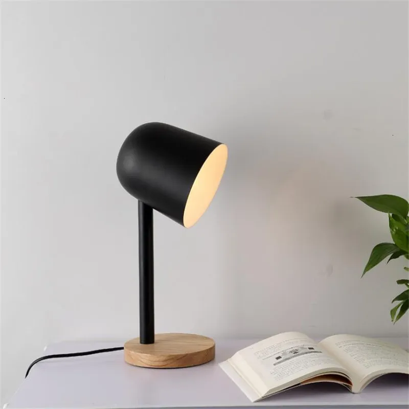 Простая настольная мини-лампа из железного дерева для защиты глаз, настольная лампа lampara de mesa