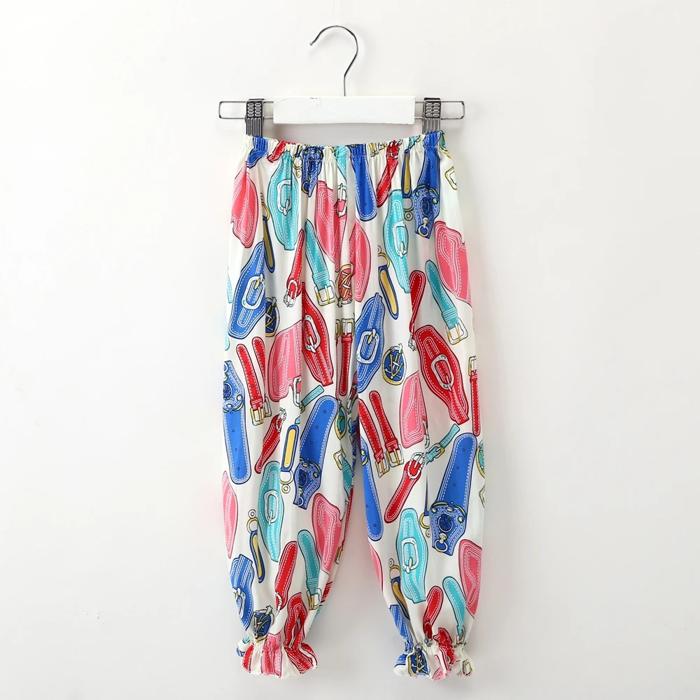 Новинка 2020 весенне-летние детские хлопковые брюки для девочек повседневные