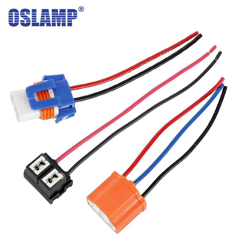 Адаптер розетка Oslamp для H4 H7 H11 9005 9006 H1 светодиодный 2 шт./упак.|Аксессуары фар авто| |