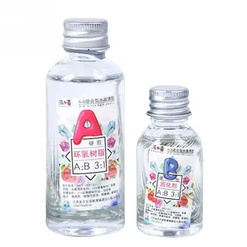 

AB Crystal Glue Art High Adhesive Mixed Hardener Accessories Tool Jewelry Making DIY Resin Epoxy Clear Solvent Resistance New