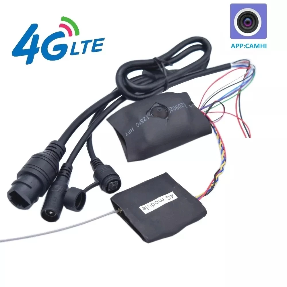 Camhi Невидимый объектив 3G/4G SIM-карта IP-камера Модуль скрытой 2MP/5MP Mini Security 4G Pinhole Audio