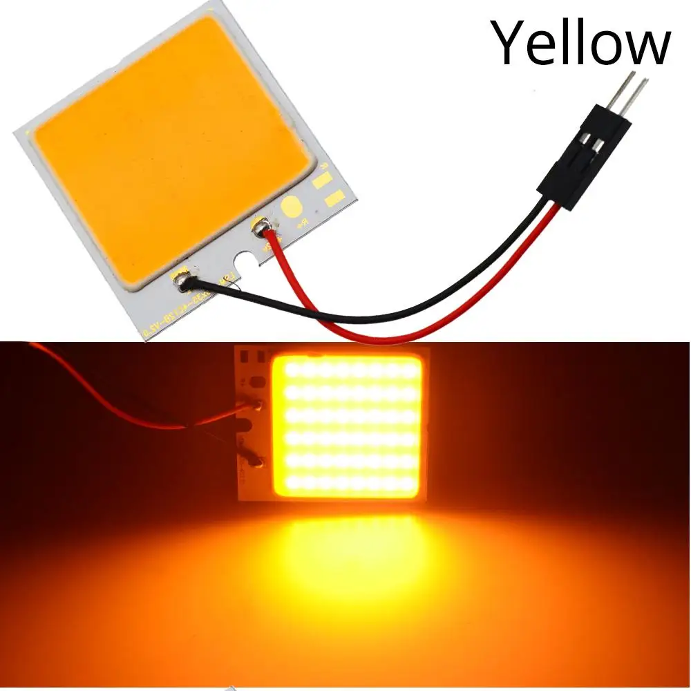 T10 W5W Auto Interior Reading 24SMD 36SMD 48SMD cob Dome Festoon Brake License Panel Door Led Trunk Lamp Clearance Car Light 12v