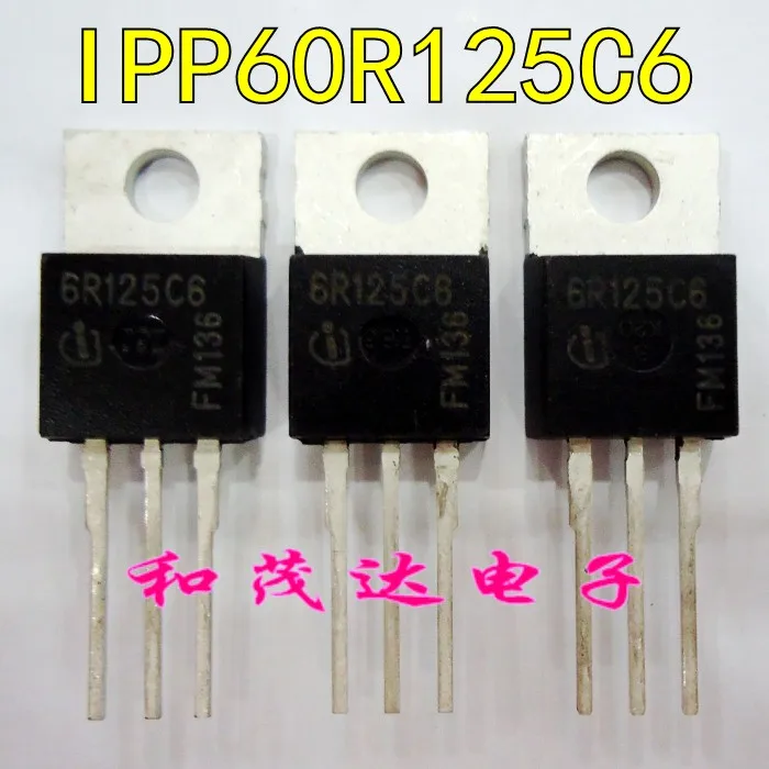 5pcs/lot new original 6R125C6 IPP60R125C6 TO-220 600V30A