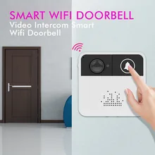 Bezprzewodowy WiFi inteligentny zdalny aparat telefon drzwi wideo intercom IR dzwonek bezpieczeństwa QJY99